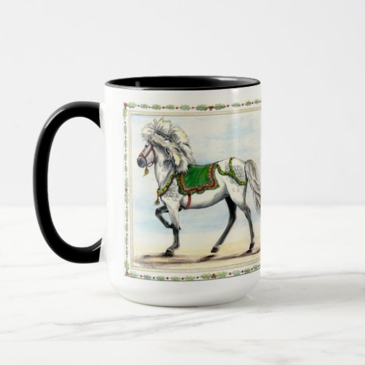 Kerstmis IJslandse Paard Mok (Links)