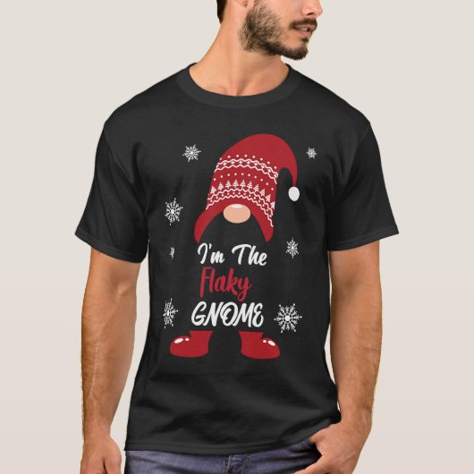 Kerstmis Ik ben de Mannen van de flaky Gnome T-shirt (Voorkant)