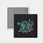 Kerstmis Ik Ben Fijn Alles Is Fijn Verwarrende Ker Magneet (Voorkant / Achterkant)