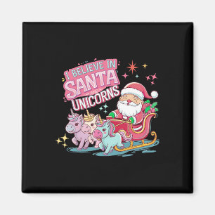 Kerstmis Ik Geloof In Sinterklaas En Eenhoorns Fun Magneet