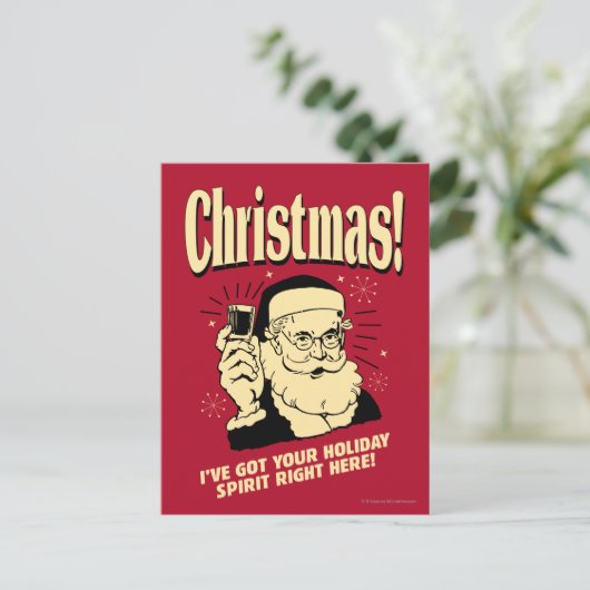 Kerstmis: Ik heb hier Uw Recht van de Geest van de Feestdagenkaart (Staand voorkant)