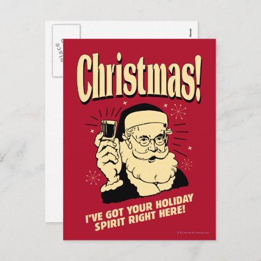 Kerstmis: Ik heb hier Uw Recht van de Geest van de Feestdagenkaart (Voorkant / Achterkant)