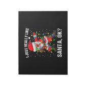 Kerstmis, ik hou echt van kerstman 2 notitieblok (Linkerzijde)