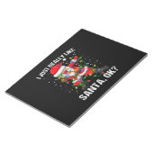Kerstmis, ik hou echt van kerstman 2 notitieblok (Schuin)