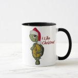 Kerstmis - ik hou van Kerstmis Mok<br><div class="desc">kerstschildpad</div>