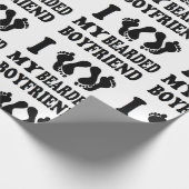 Kerstmis, ik hou van m'n vriendje cadeaupapier (Hoek)