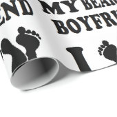 Kerstmis, ik hou van m'n vriendje cadeaupapier (Rol Hoek)