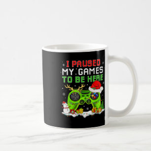 Kerstmis Ik pauzeerde mijn spel om hier leuke game Koffiemok