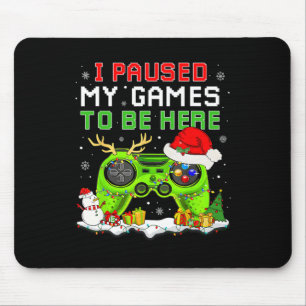Kerstmis Ik pauzeerde mijn spel om hier leuke game Muismat