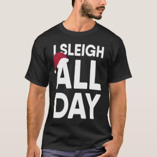 Kerstmis ik ploeg de hele dag t-shirt