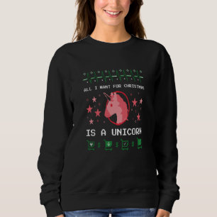 Kerstmis - ik wil alleen een unicorn trui