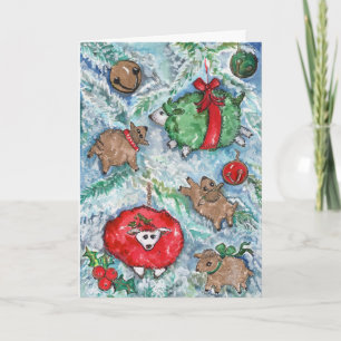 Kerstmis, ik wil alleen voor Kerstmis... ooien. Feestdagen Kaart