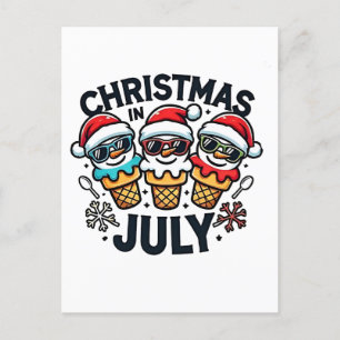 Kerstmis in 4 juli ijs USA Uitnodiging Briefkaart