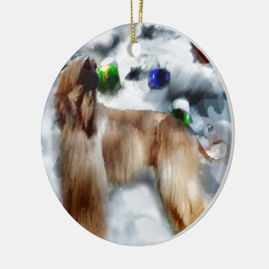 Kerstmis in Afghanistan Keramisch Ornament (Links)