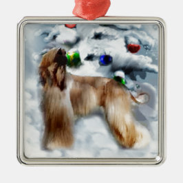 Kerstmis in Afghanistan Metalen Ornament