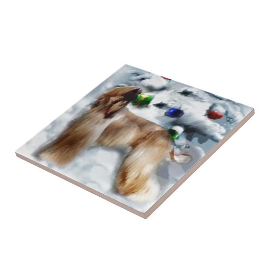 Kerstmis in Afghanistan Tegeltje (Zijkant)