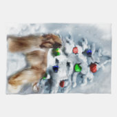 Kerstmis in Afghanistan Theedoek (Horizontaal)