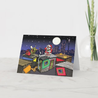 Kerstmis in Afrika Feestdagen Kaart