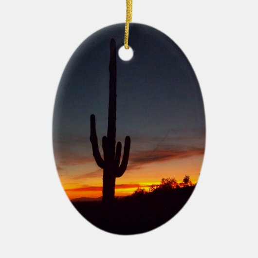 Kerstmis in Arizona Keramisch Ornament (Voorkant)