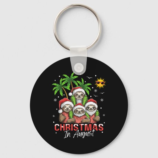 Kerstmis in augustus sleutelhanger (Voorkant)