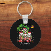Kerstmis in augustus sleutelhanger (Voorkant)