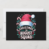 Kerstmis in augustus Squad Grappige Zomer Kerstmis Feestdagenkaart (Voorkant)