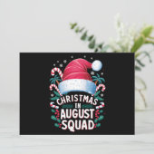 Kerstmis in augustus squad grappige zomer kerstmis feestdagenkaart (Staand voorkant)