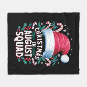 Kerstmis in augustus Squad Grappige Zomer Kerstmis Fleece Deken (Voorkant (Horizontaal))