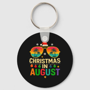 Kerstmis in augustus zomer vakantie Kerstmis Sleutelhanger
