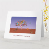 Kerstmis in Australië Kaart (Gele Bloem)