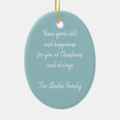 Kerstmis in Australië Keramisch Ornament (Achterkant)