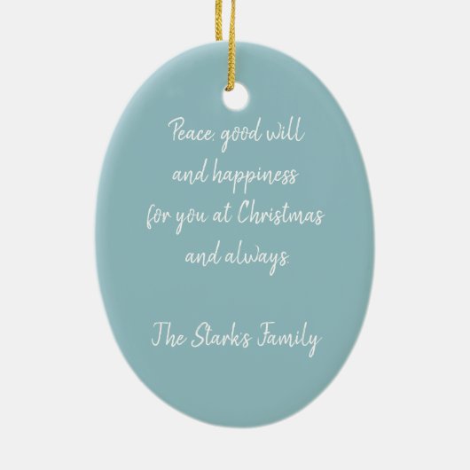 Kerstmis in Australië Keramisch Ornament (Achterkant)