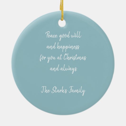 Kerstmis in Australië Keramisch Ornament (Achterkant)