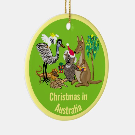 Kerstmis in Australië Keramisch Ornament (Rechts)