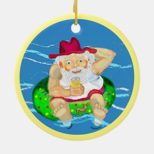 Kerstmis in Australië Keramisch Ornament (Achterkant)