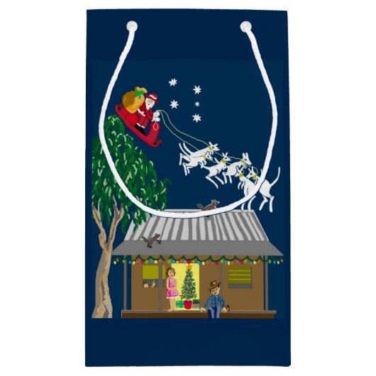 Kerstmis in Australië Klein Cadeauzakje (Achterkant)
