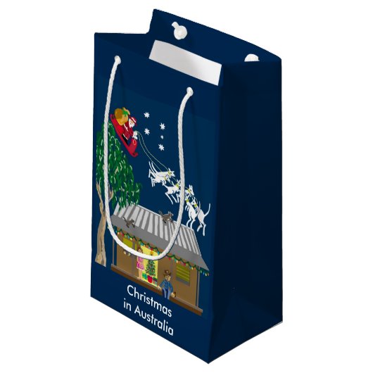Kerstmis in Australië Klein Cadeauzakje (Voorkant Gekanteld)