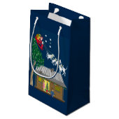 Kerstmis in Australië Klein Cadeauzakje (Achterkant Gekanteld)