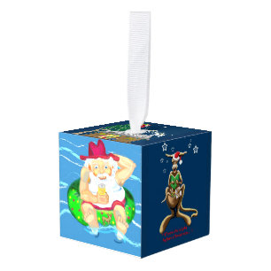 Kerstmis in Australië Kubus Ornament