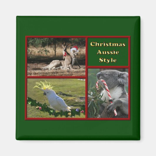 Kerstmis in Australië Magneet (Voorkant)