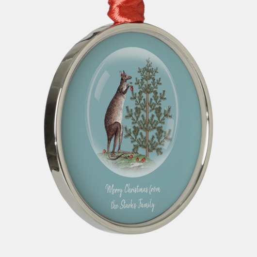 Kerstmis in Australië Metalen Ornament (Rechts)