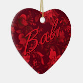 Kerstmis in Bali Batik 1 Keramisch Ornament (Rechts)