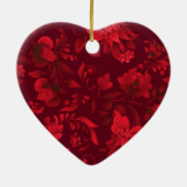 Kerstmis in Bali Batik 1 Keramisch Ornament (Achterkant)