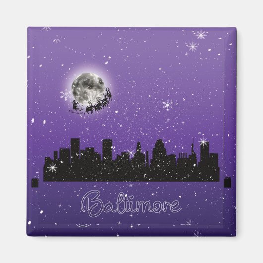 Kerstmis in Baltimore Magneet (Voorkant)