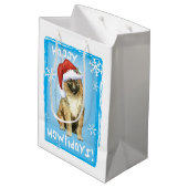 Kerstmis in Belgisch Laken Medium Cadeauzakje (Achterkant Gekanteld)