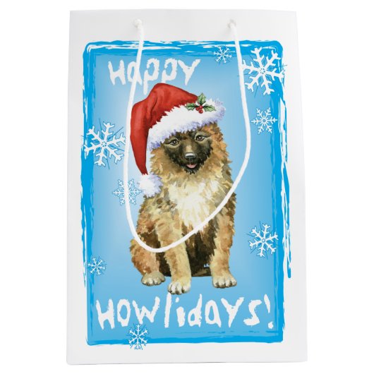 Kerstmis in Belgisch Laken Medium Cadeauzakje (Voorkant)
