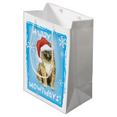 Kerstmis in Belgisch Laken Medium Cadeauzakje (Voorkant Gekanteld)