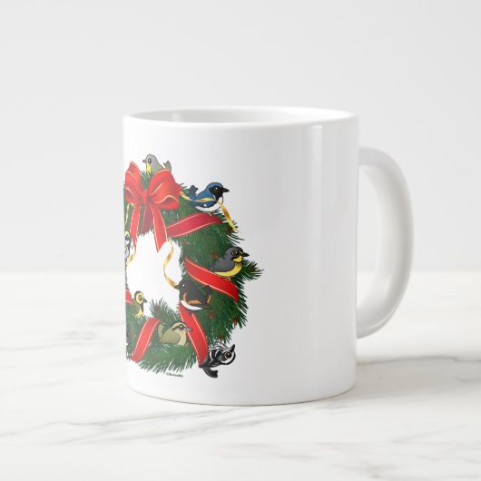 Kerstmis in Birdorable Warblers Grote Koffiekop (Voorkant rechts)