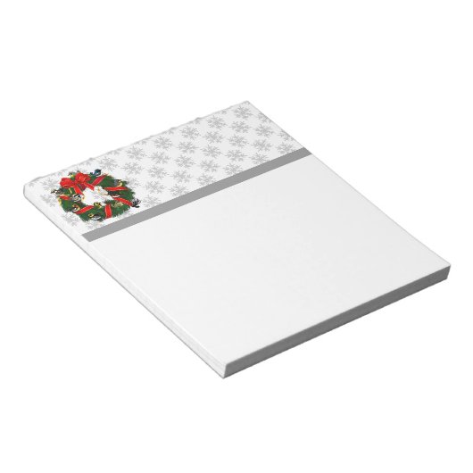 Kerstmis in Birdorable Warblers Notitieblok (Schuin)