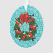Kerstmis in Birdorable Warblers Ornament (voorkant)